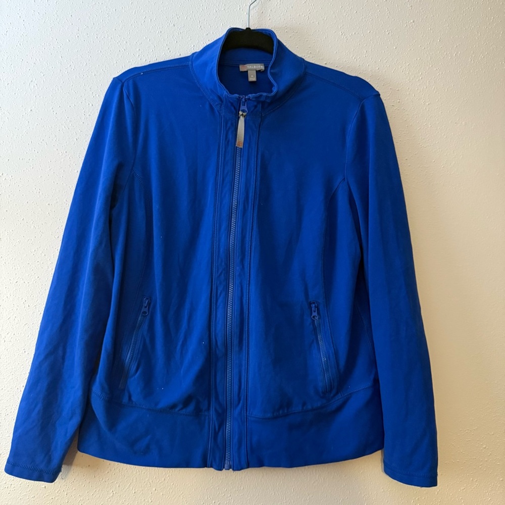 Talbots Blue Athletics Light Weight Jacket Size Medium